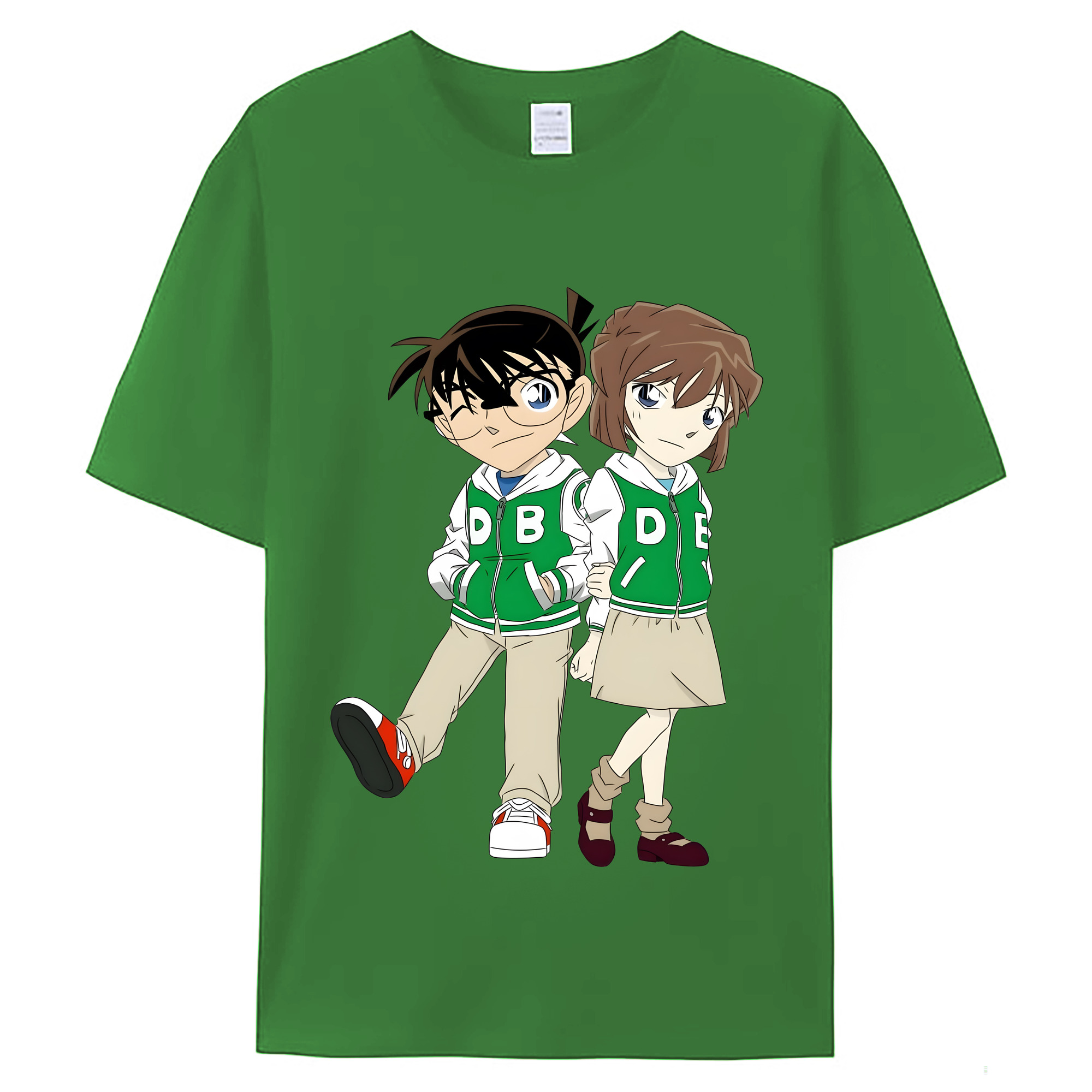 （画像用） 名探偵コナン 江戸川 コナン Detective Conan Conan Edogawa レディースカジュアルプリントTシャツ（綿100％）